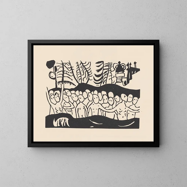 Klnge Pl03 - Wassily Kandinsky — framed artwork on a wall