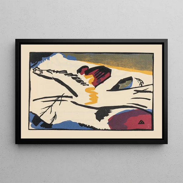 Klinge Pl04 - Wassily Kandinsky — framed artwork on a wall
