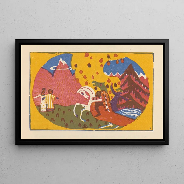 Klinge Pl05 - Wassily Kandinsky — framed artwork on a wall
