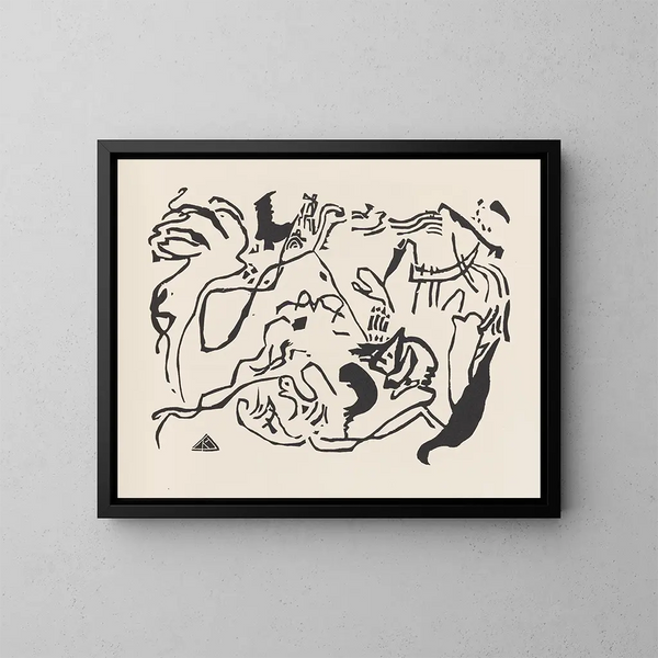 Klnge Pl06 - Wassily Kandinsky — framed artwork on a wall