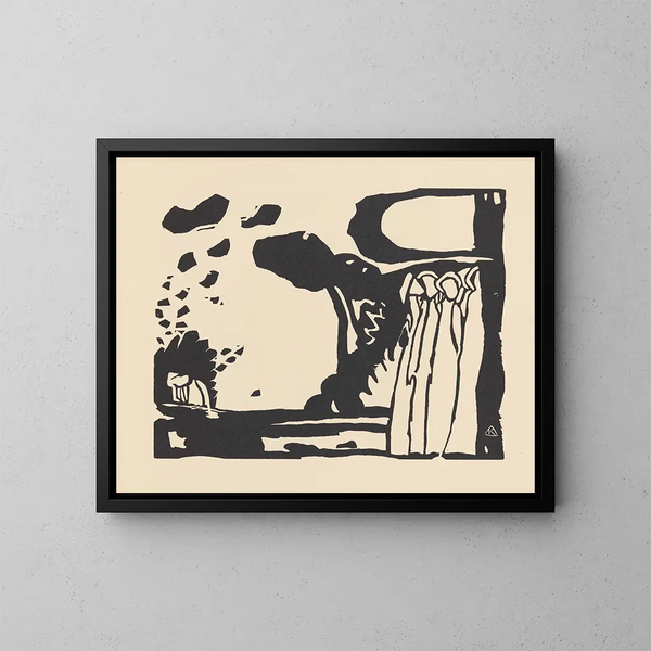 Klnge Pl10 - Wassily Kandinsky — framed artwork on a wall