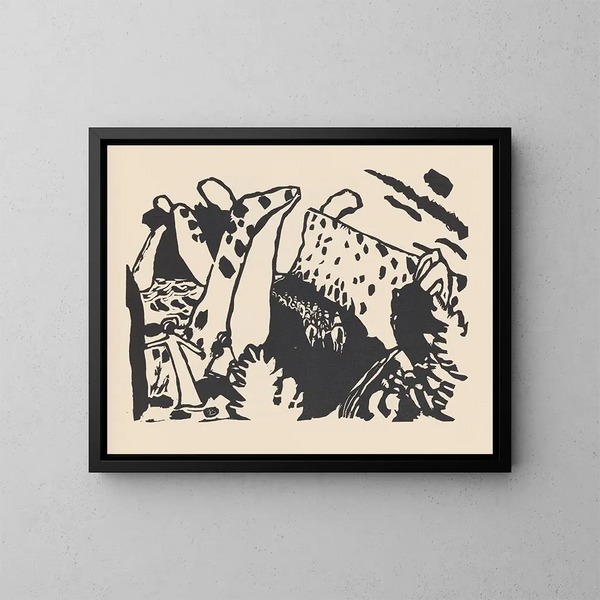Klnge Pl18 - Wassily Kandinsky — framed artwork on a wall