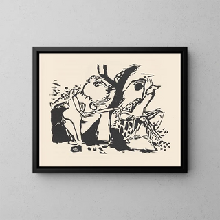 Klnge Pl21 - Wassily Kandinsky — framed artwork on a wall