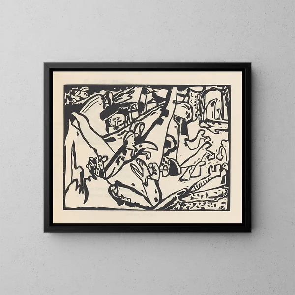 Klnge Pl24 - Wassily Kandinsky — framed artwork on a wall