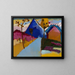 Rue droite de Kochel - Wassily Kandinsky — framed artwork on a wall