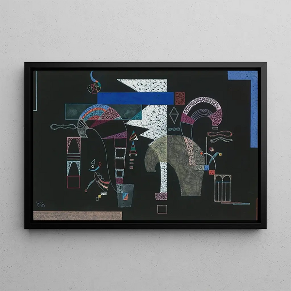 La Forme Blanche - Wassily Kandinsky — framed artwork on a wall