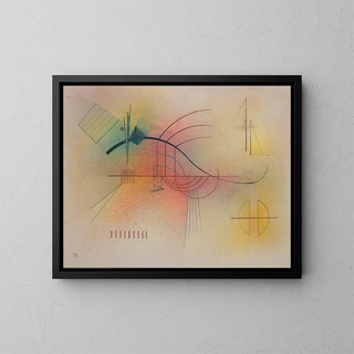 Ligne Ligne - Wassily Kandinsky — framed artwork on a wall