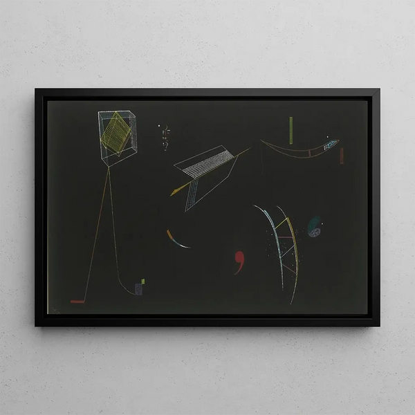 Lines - Wassily Kandinsky — framed artwork on a wall