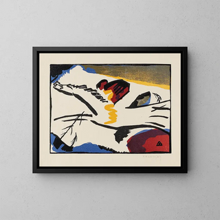 Lyrism - Wassily Kandinsky — framed artwork on a wall