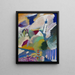 Murnau with the church I - Wassily Kandinsky — framed artwork on a wall