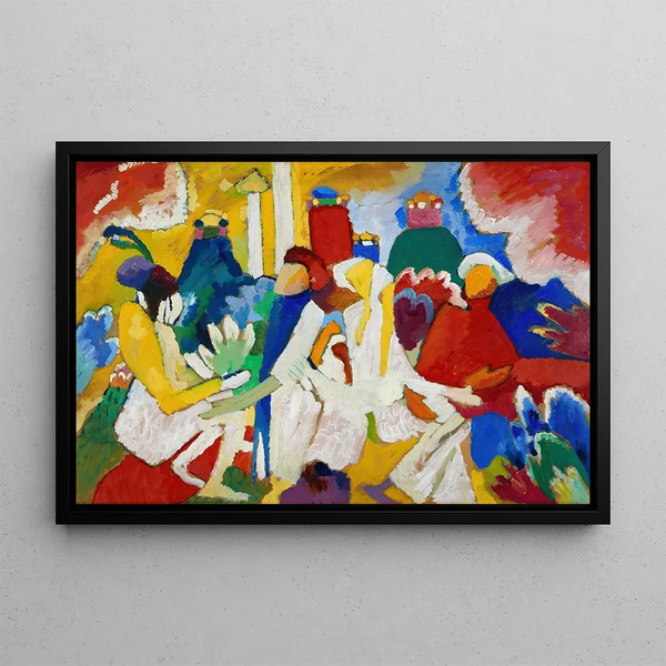 Oriental Painting - Wassily Kandinsky — framed artwork on a wall