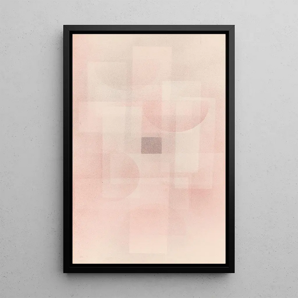 Square Painting in the Fog - Wassily Kandinsky — framed artwork on a wall