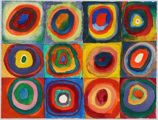 Squares with Concentric Circles - Wassily Kandinsky — artwork view