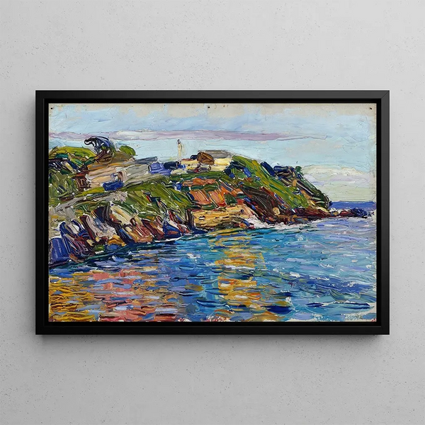 Bay of Rapallo - Wassily Kandinsky — framed artwork on a wall