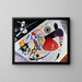 Tache rouge II - Wassily Kandinsky — framed artwork on a wall