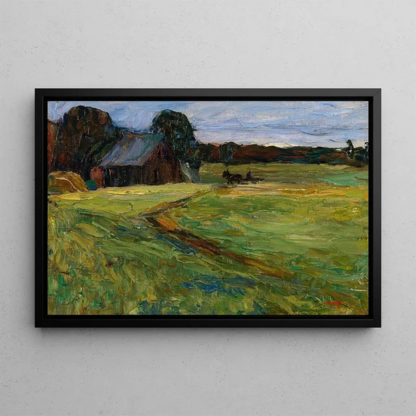 Russian landscape painting - Wassily Kandinsky — framed artwork on a wall