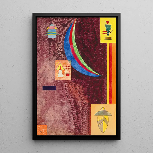 Aigu - Wassily Kandinsky — framed artwork on a wall