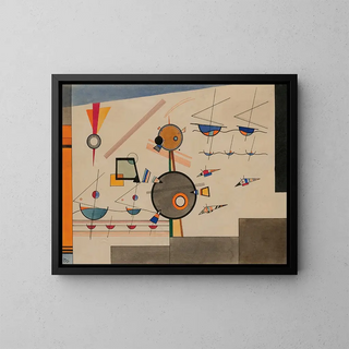 Floating Painting - Wassily Kandinsky — framed artwork on a wall