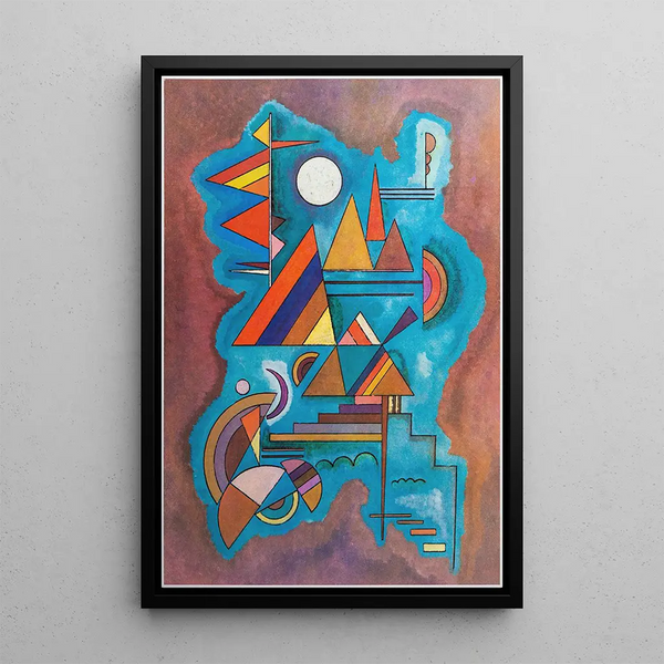 Standing Painting - Wassily Kandinsky — framed artwork on a wall
