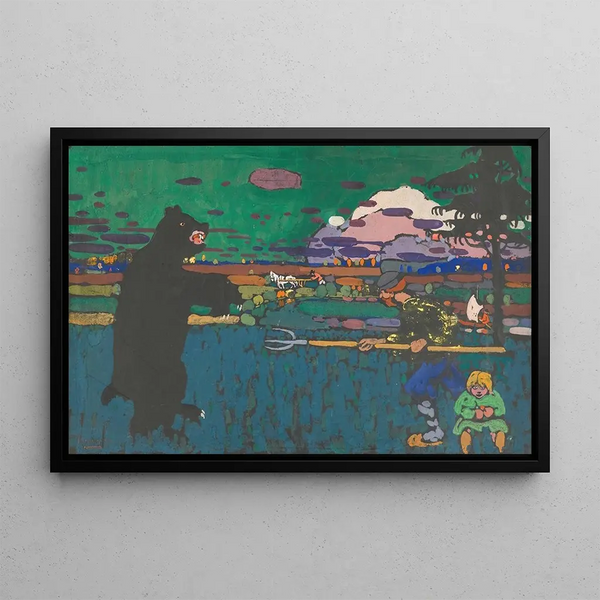 L'Ours - Wassily Kandinsky — framed artwork on a wall