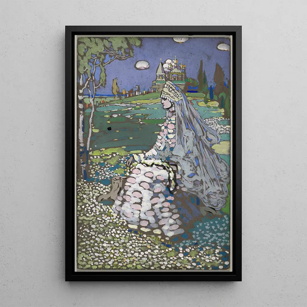 The Bride - Wassily Kandinsky — framed artwork on a wall