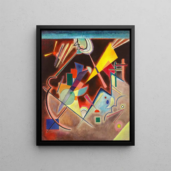 Dark Brown Painting - Wassily Kandinsky — framed artwork on a wall