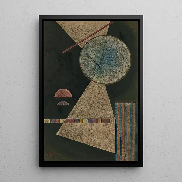 Meeting Point - Wassily Kandinsky — framed artwork on a wall