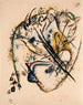 Watercolor painting with seven strokes - Wassily Kandinsky — artwork view