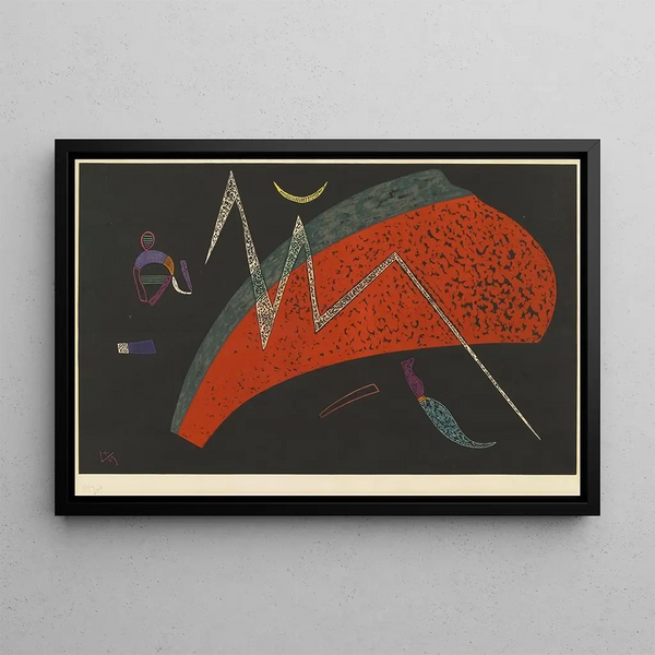 Watermelon Painting - Wassily Kandinsky — framed artwork on a wall