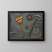 Reliure blanche - Wassily Kandinsky — framed artwork on a wall