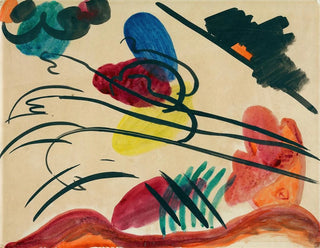 With Three Horsemen - Wassily Kandinsky — artwork view