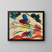 With Three Horsemen - Wassily Kandinsky — framed artwork on a wall