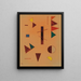 Dispersed Painting - Wassily Kandinsky — framed artwork on a wall