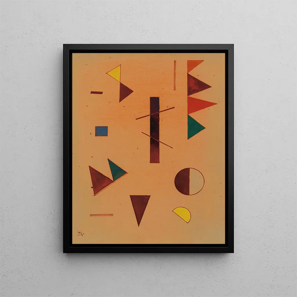 Dispersed Painting - Wassily Kandinsky — framed artwork on a wall