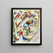 Project of improvisation trumérienne - Wassily Kandinsky — framed artwork on a wall