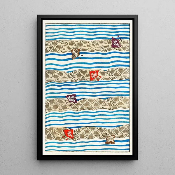 Illustration de Bijutsu Sekai - Watanabe Seitei — framed artwork on a wall