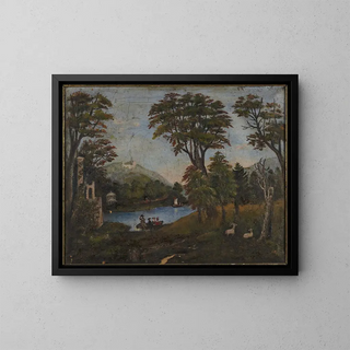 Landscape Painting - Wealthy Armes Coffin — framed artwork on a wall
