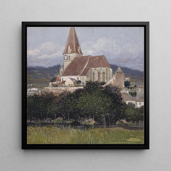 Weienkirchen in the Wachau - Franz Poledne — framed artwork on a wall