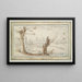 Willows on the Rur River - Wenceslaus Hollar — framed artwork on a wall