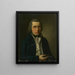 Portrait painting of M. Häberle - Wendelin Moosbrugger — framed artwork on a wall