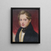 Bust of a Young Gentleman - Wenzel Kraus — framed artwork on a wall