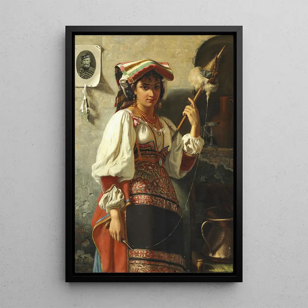Italian Painting - Wenzel Tornow — framed artwork on a wall
