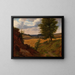 Landscape study with tree in a field - Werner Holmberg — framed artwork on a wall