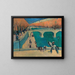 Autumn in Paris by the Seine River - Werner Neuhaus — framed artwork on a wall