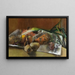 Still life with vegetables - Werner Neuhaus — framed artwork on a wall