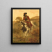 Cavalier pendant la guerre de Trente Ans - Werner Wilhelm Gustav Schuch — framed artwork on a wall