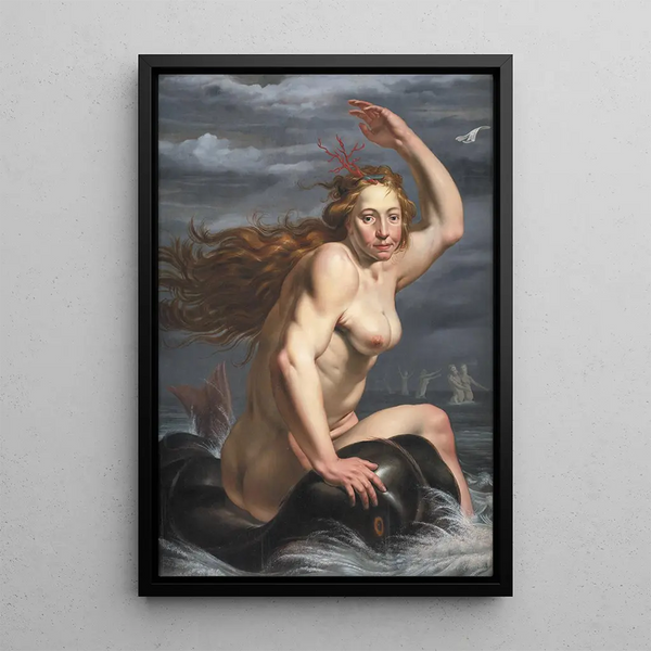 Galatée - Werner van den Valckert — framed artwork on a wall