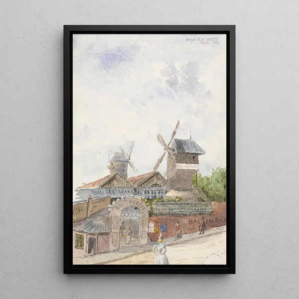 Moulin de la Galette Paris - Whitney Warren Jr — framed artwork on a wall
