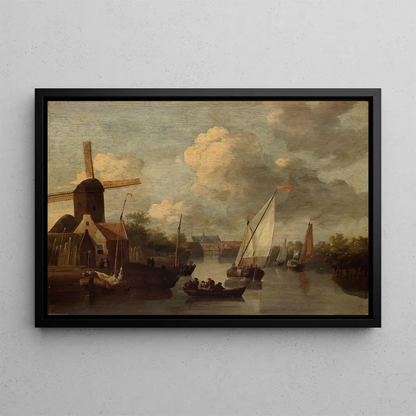 Alkmaar view from the Zeglis - Wigerus Vitringa — framed artwork on a wall