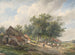 Landscape painting with farms and livestock - Wijnand Nuyen — artwork view